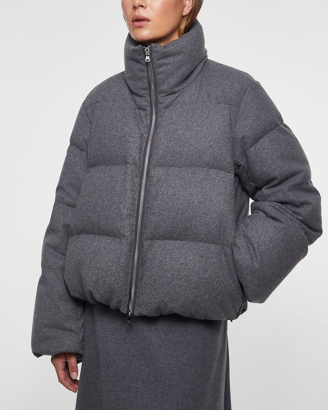 Wakakuu Icons Jacket Storm Puffer Wool Grey M
