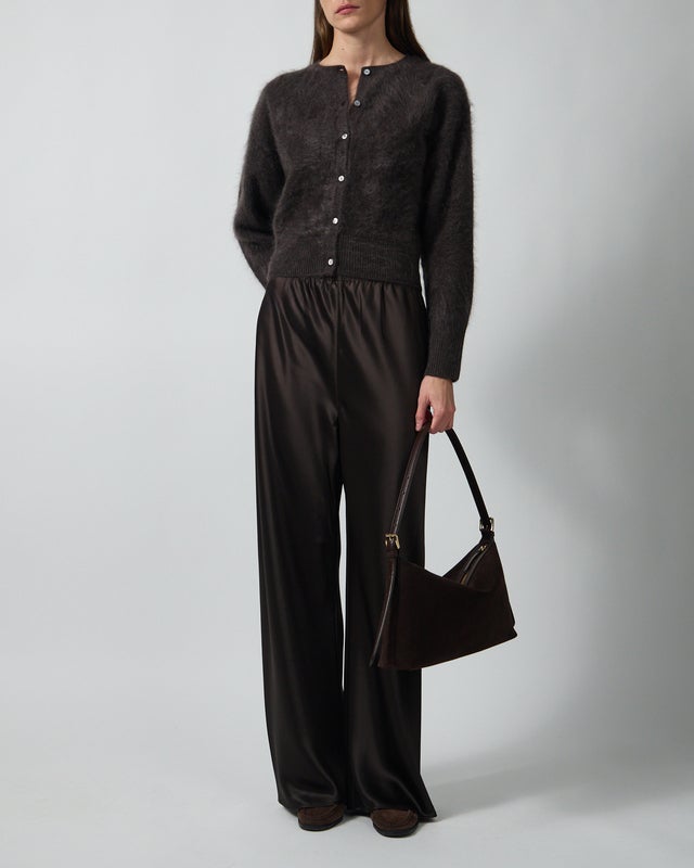 Almada Cardigan Coco brushed Chocolate S