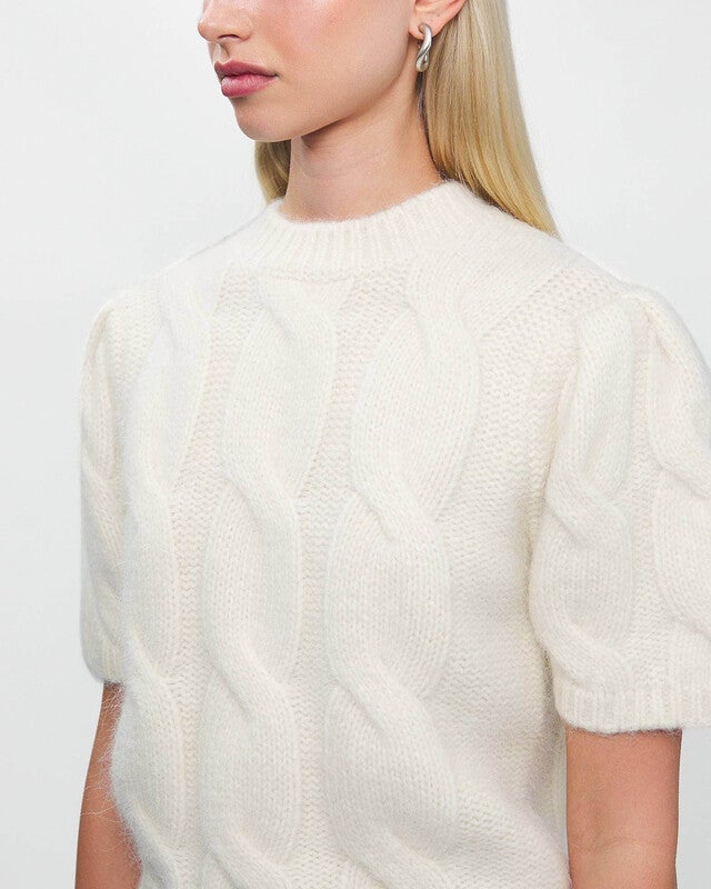 Anine Bing Sweater Brittany Ivory M