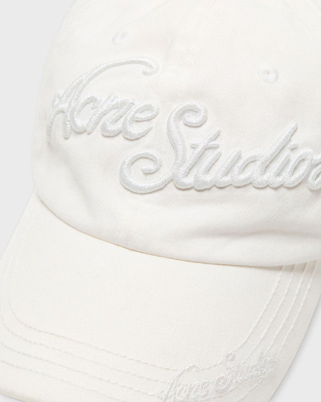 Acne Studios Cap Logo Baseball White ONESIZE