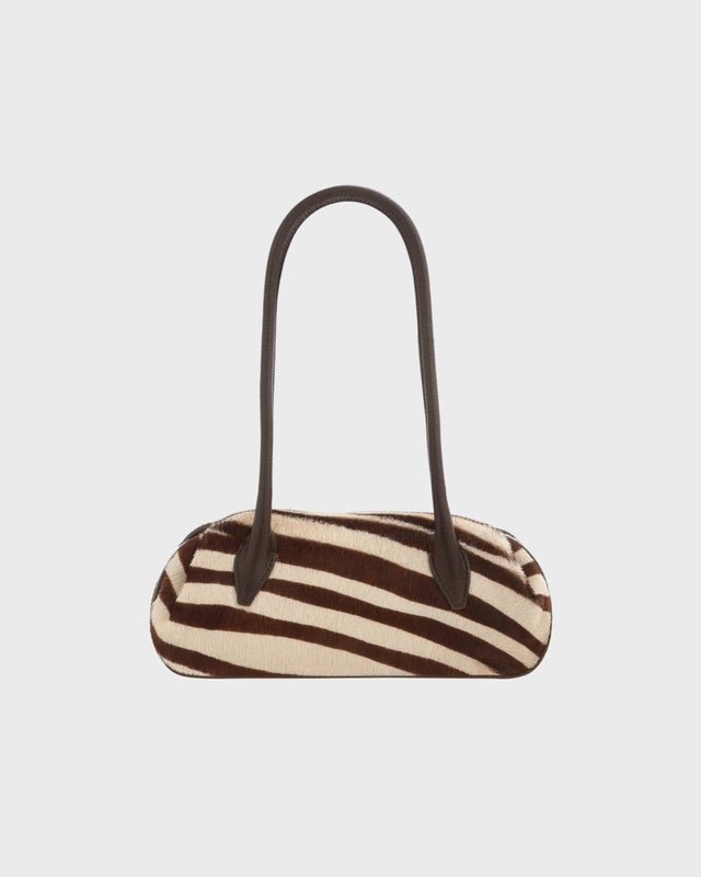Yuzefi Shoulder Bag Oyster Mini Pony Beige/Brown ONESIZE