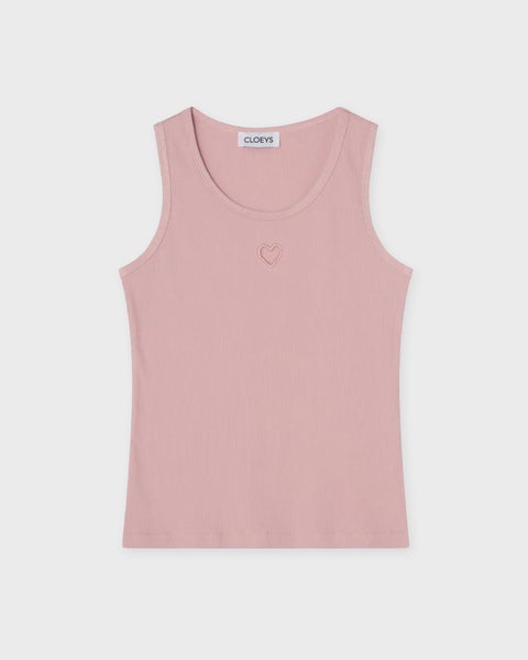Top Heart Tank Light pink 1