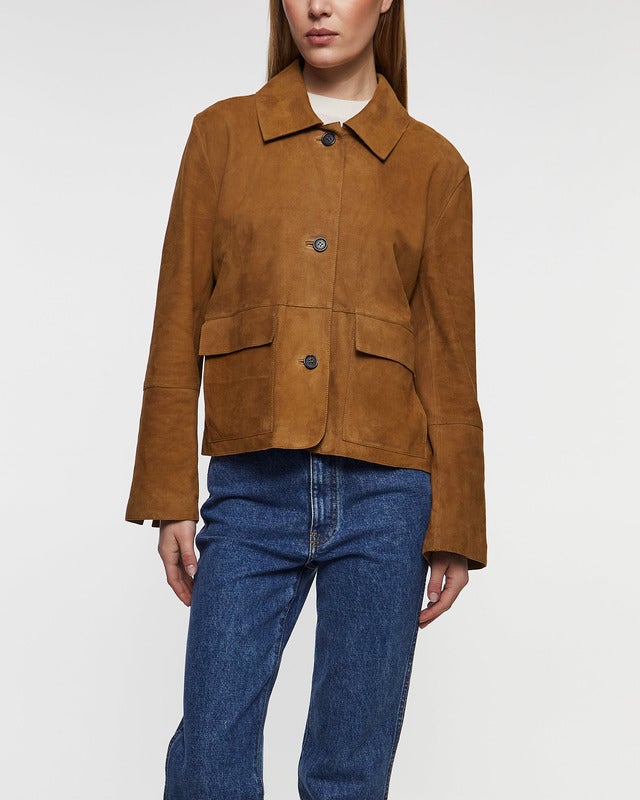 Wakakuu Icons Jacka Coco Suede Brun S