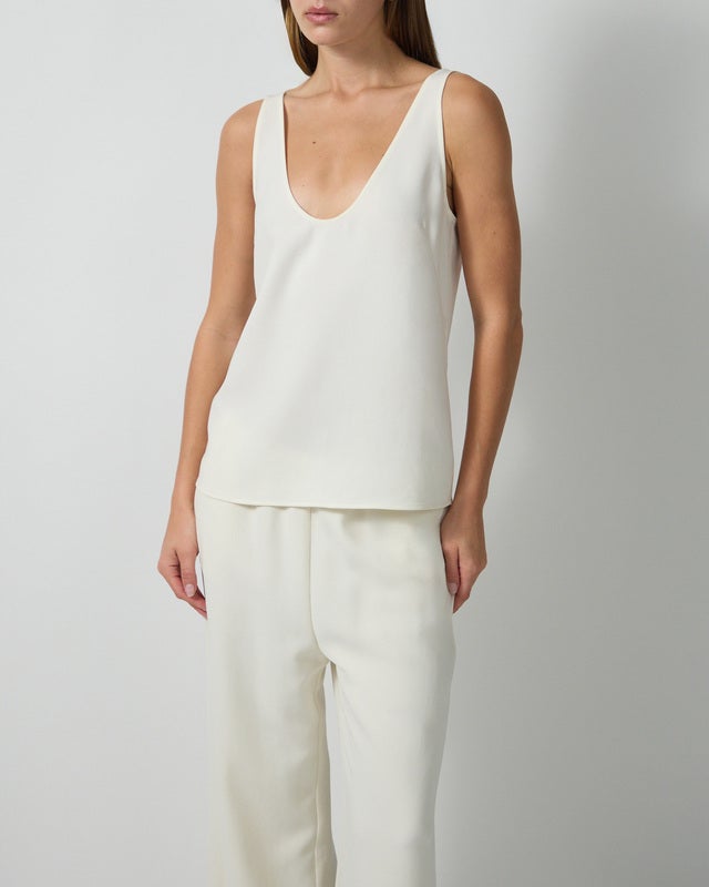 Wakakuu Icons Tank top Sia Crepe Cream XS
