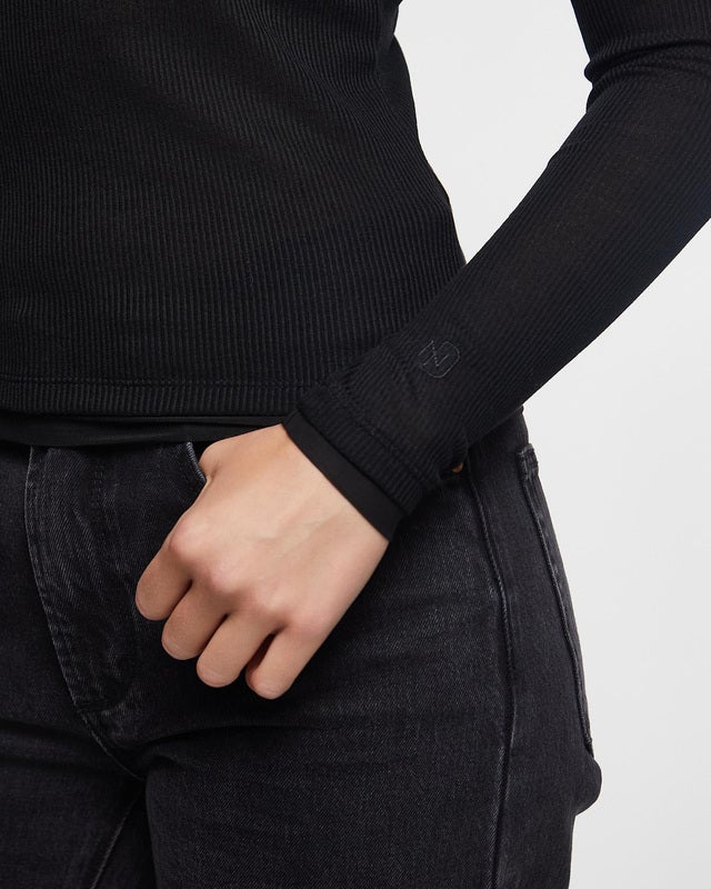 NEUW Top Echo Longsleeve Black M