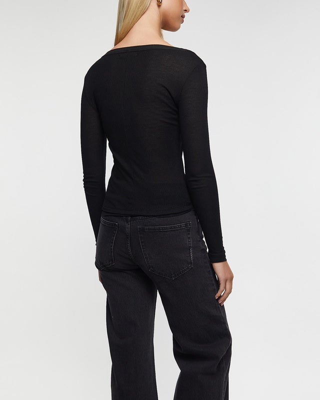 NEUW Top Echo Longsleeve Black M