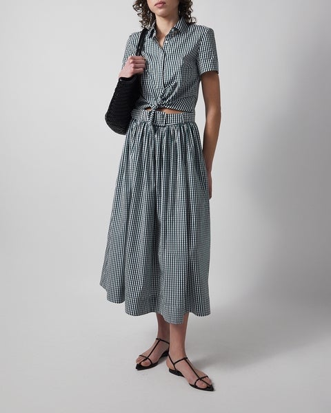 Skirt Fiia Vit/grön 2