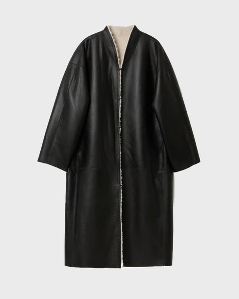 Shearling Coat Cream 2
