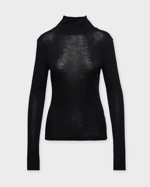 Sweater Turtleneck Merino Wool Black 1