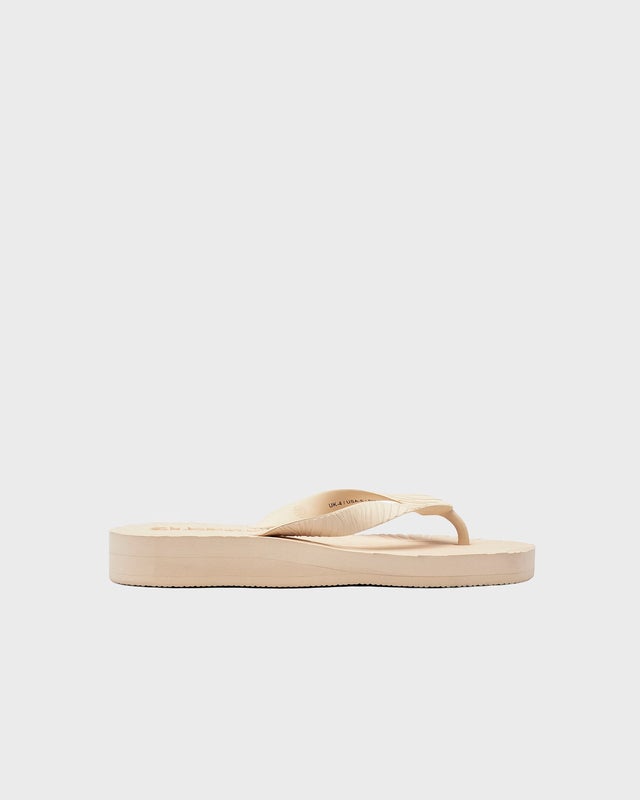 SLEEPERS Flipflops Tapered Platform Egg shell EUR 37