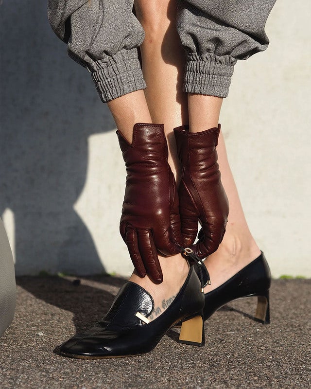 Handsome Stockholm Gloves Essentials Vino Bordeaux L