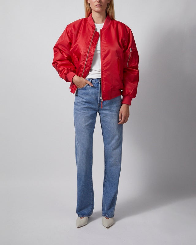 Anine Bing Bomber Leon Tango Red XS