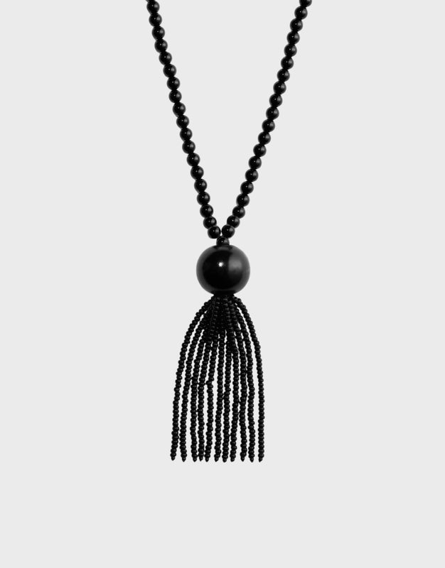 CBYC Necklace Black Tassel  Black ONESIZE