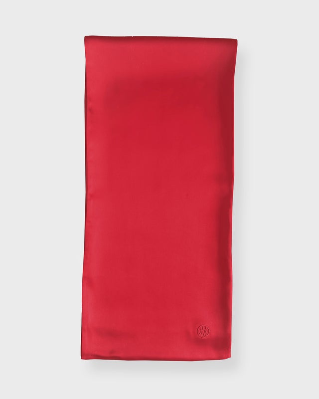 Le Scarf Scarf Narrow Satin  Red ONESIZE