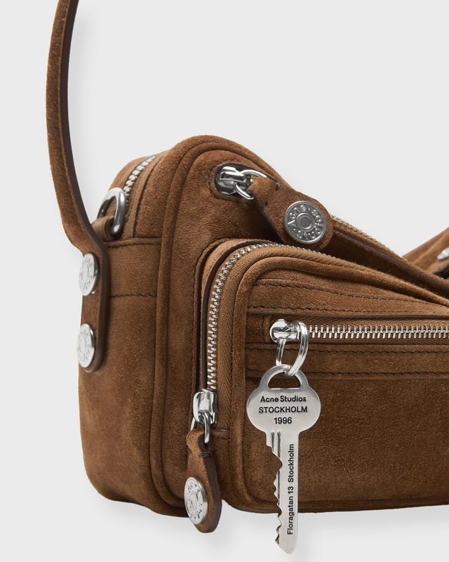Acne Studios Bag Camero Party Suede Cognac ONESIZE