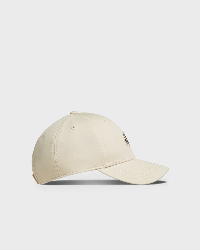 Moncler Keps Gabardine Baseball Cap Creme ONESIZE