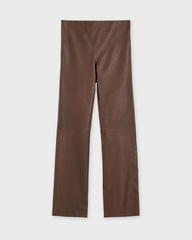 By Malene Birger Trousers Florentina Leather Brown 38