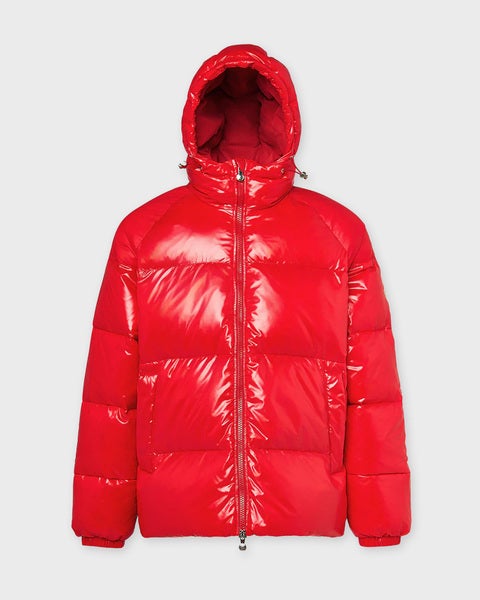 Jacket Unisex Sten Hooded Down  Red 1