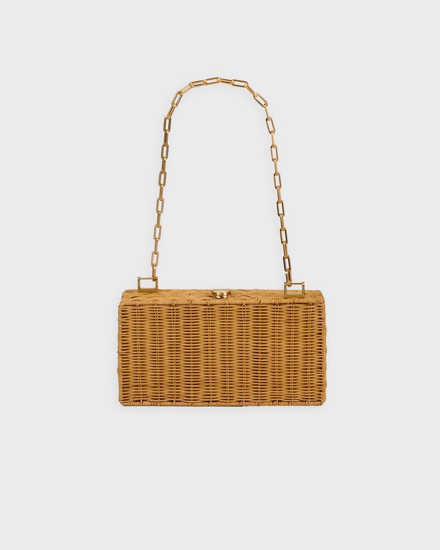 Cult Gaia Backgammon Clutch Natural ONESIZE