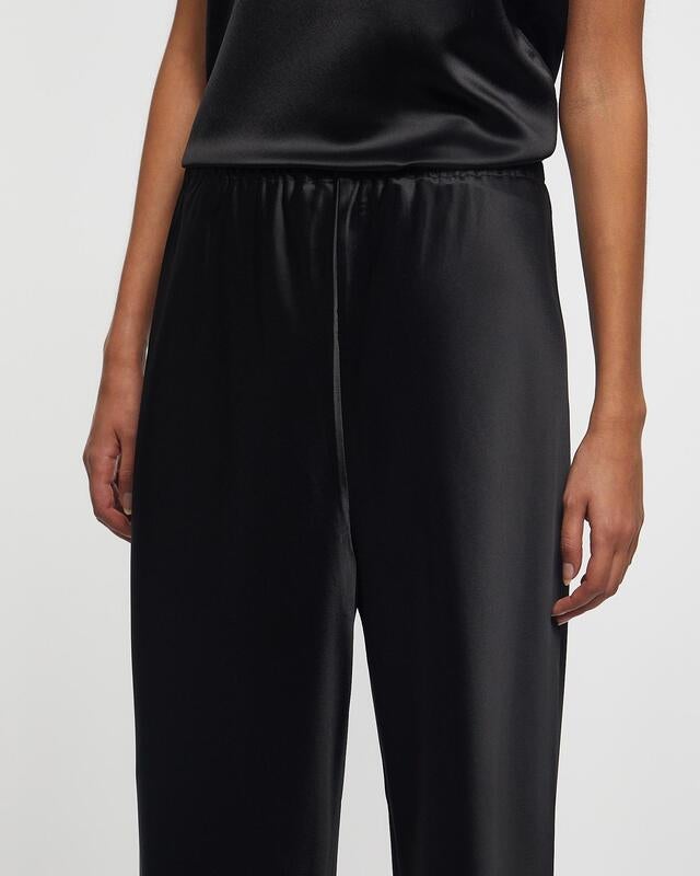 Almada Byxor Bias Satin Pants Svart XS