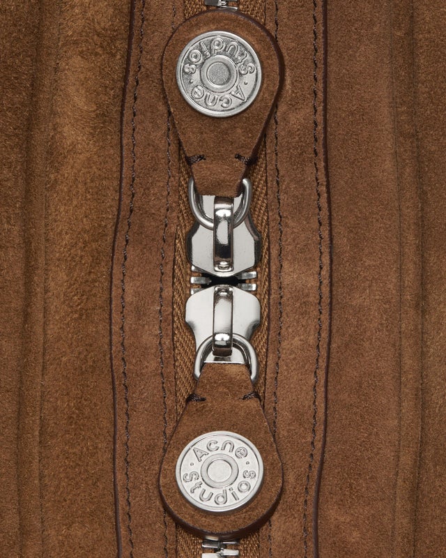 Acne Studios Bag Camero Party Suede Cognac ONESIZE