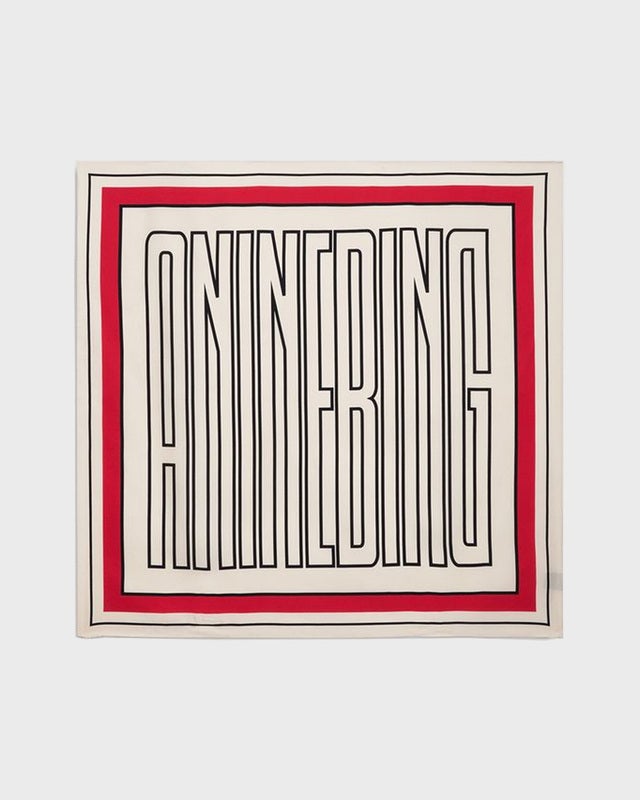 Anine Bing Scarf York Anine Bing Tango Red ONESIZE