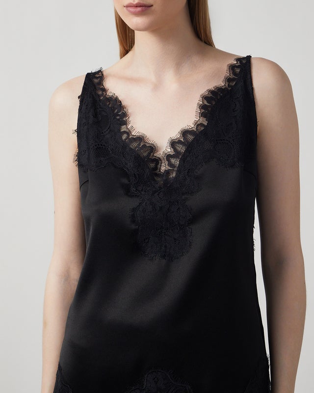 Wakakuu Icons Topp Linz Lace Svart M