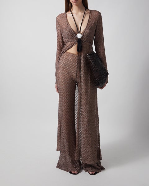 Bikini lamé viscose  Brown 2