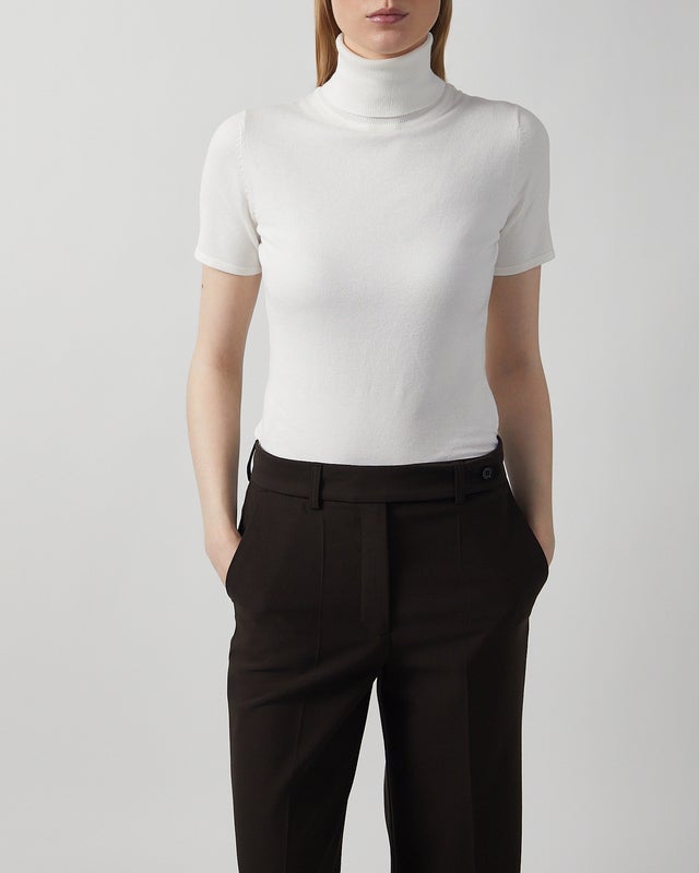 Andiata Top Pola Knit  White M