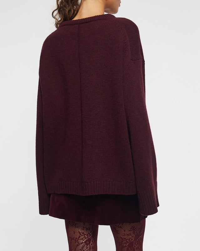 Wakakuu Icons Sweater Albi Burgundy S