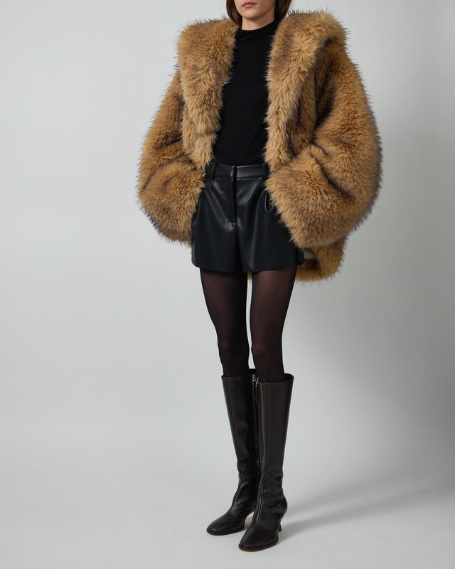 ROTATE  Faux Fur Jacket S-M