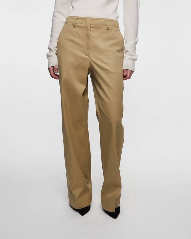 Theory Trousers Relaxed Cotton Chino Beige US 6 (EUR 38)