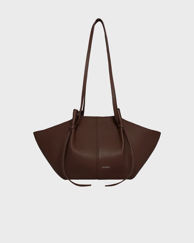 YUZEFI Mochi Pebble Grain Leather Bag  Espresso ONESIZE