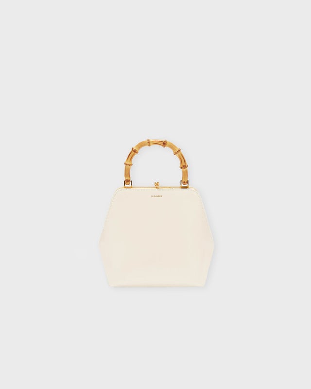 JIL SANDER Bag Goji Bamboo Square  Egg shell ONESIZE