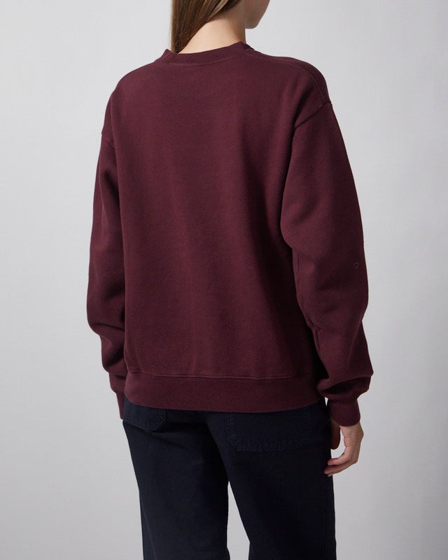 Sporty & Rich Crewneck Syracuse Embroidered Bordeaux L