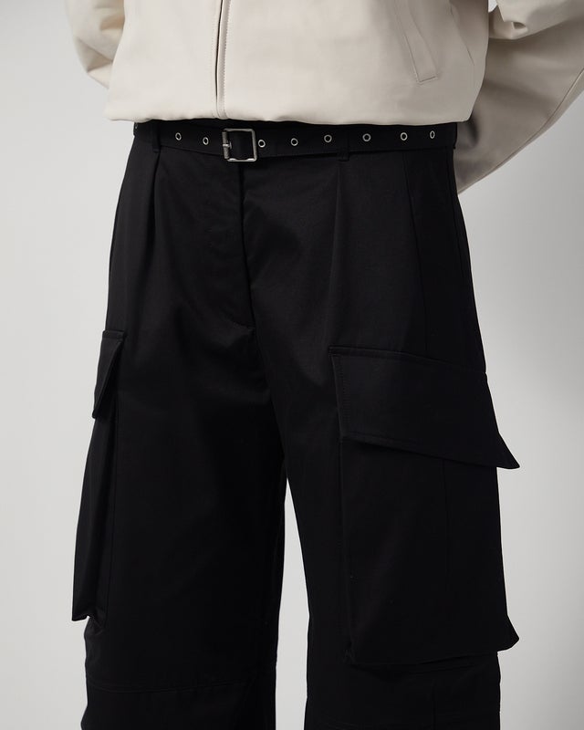 Acne Studios Byxor Belted Cargo Svart 34