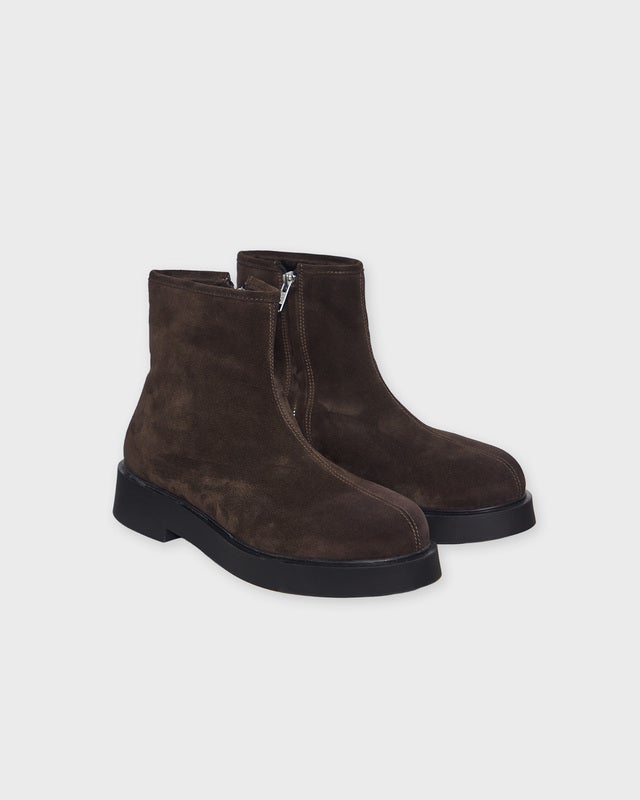 Wakakuu Icons Boots Cambridge Suede Lamb Fur Brown EUR 36