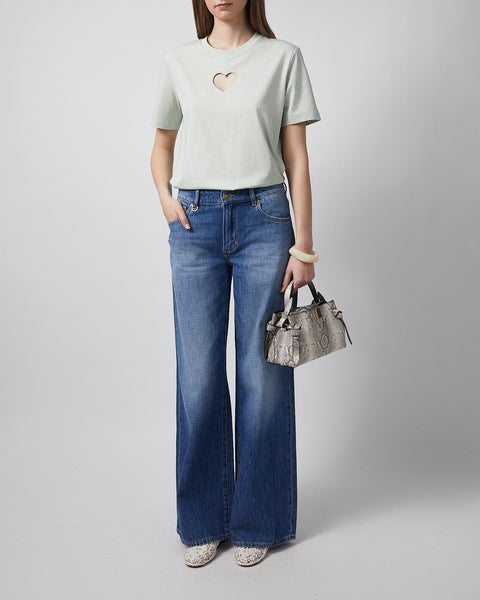 T-shirt Heart Mintgrön 2