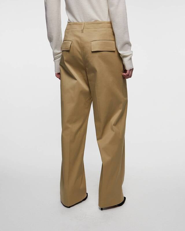 Theory Trousers Relaxed Cotton Chino Beige US 6 (EUR 38)