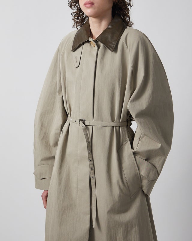 Acne Studios Jacket Belted trenchcoat Grön/grå 34