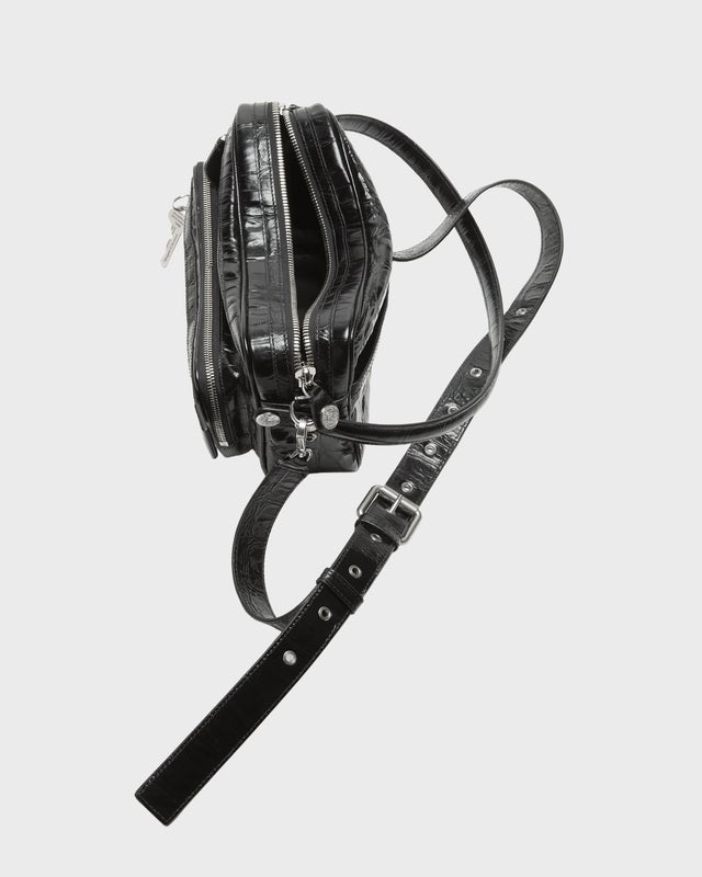 Acne Studios Bag Camero Party Croco  Black ONESIZE