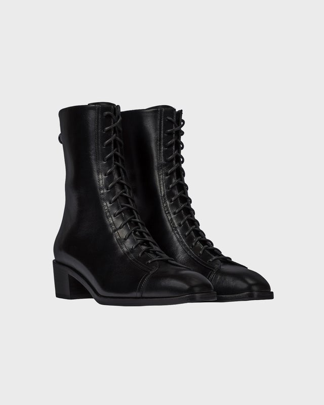 Aeyde Ankle Boot Noel Calf Leather Black EUR 40