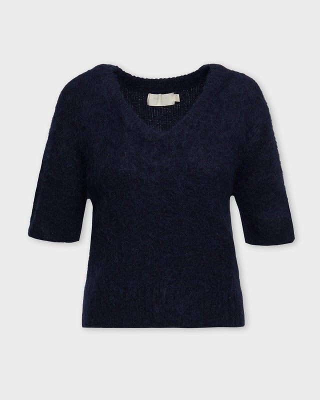 Wakakuu Icons Sweater Serena Fluffy Knit Navy S