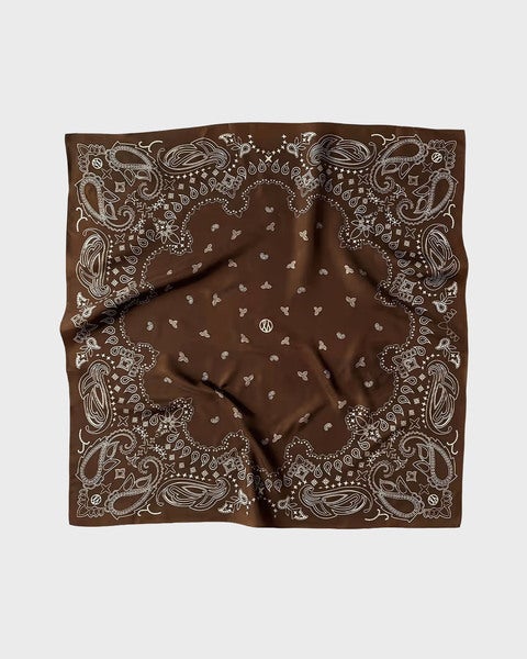 PAISLEY SCARF - MOCHA MOUSSE 65x65 mocca ONESIZE 1