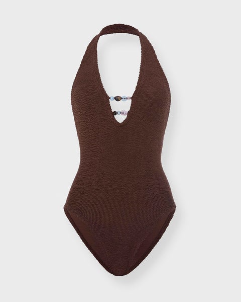 Swimsuit Adriana Beaded Chocolate ONESIZE 1