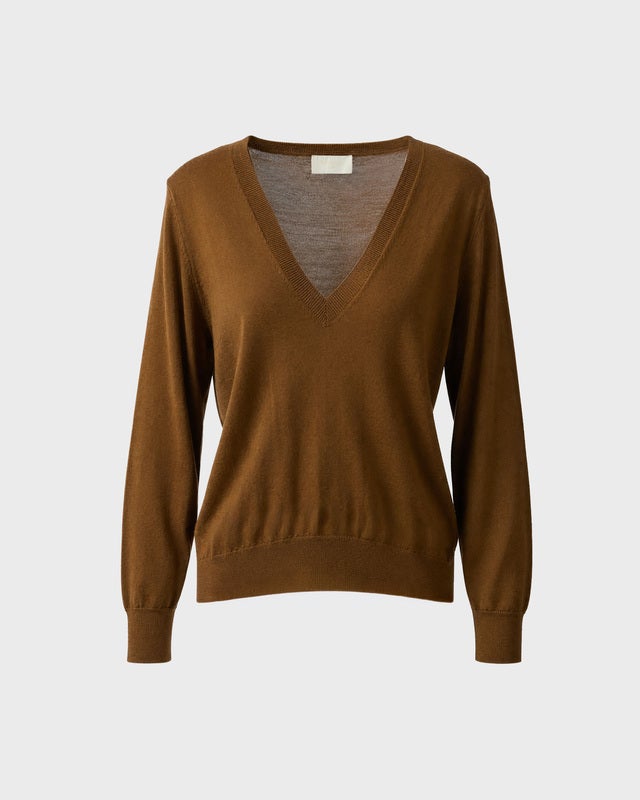 Wakakuu Icons Sweater Angler Merino Wool Ochra XL