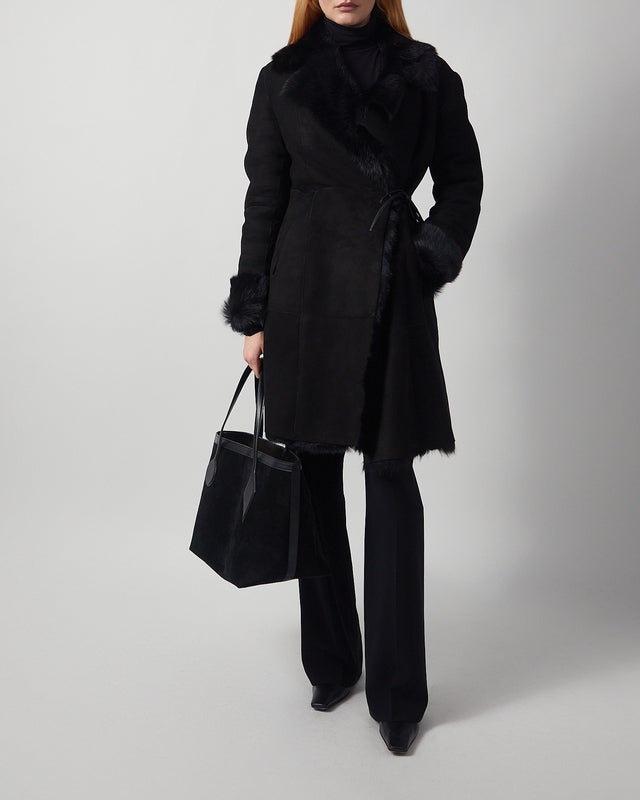Nour Hammour Coat Joni Midlength Black FR 38 (EUR 36)
