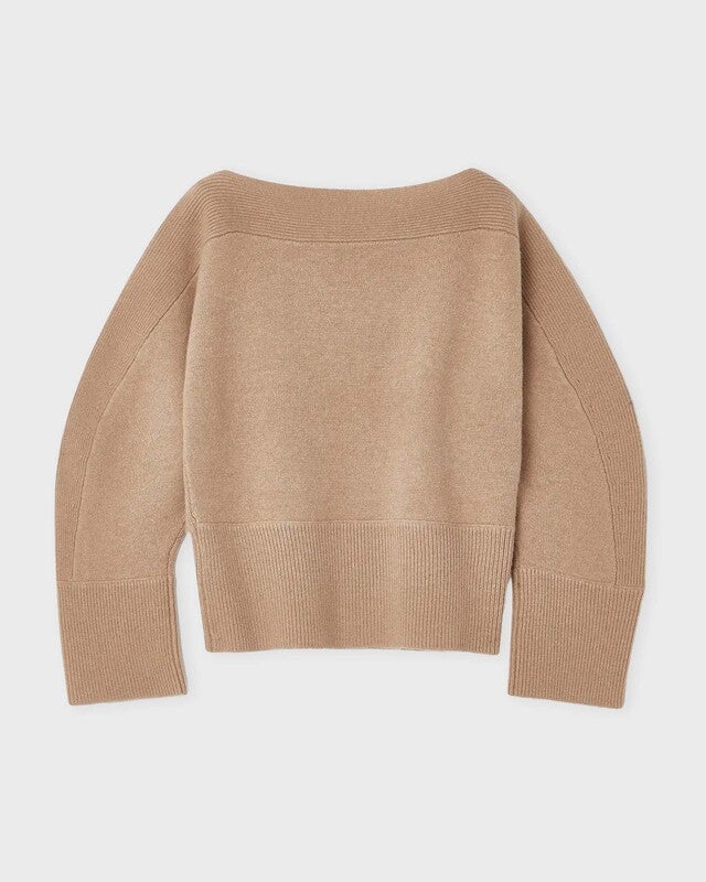 Dagmar Sweater Curved Knit Camel M