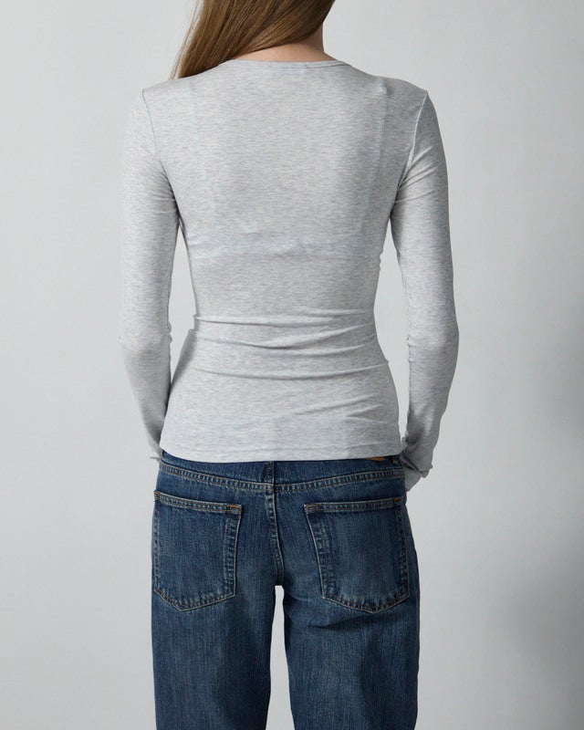 CLOEYS Top Tight Long Sleeve Grey S