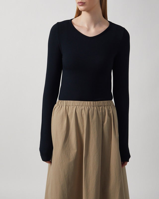 Wakakuu Icons Top Zoe Modal  Black S